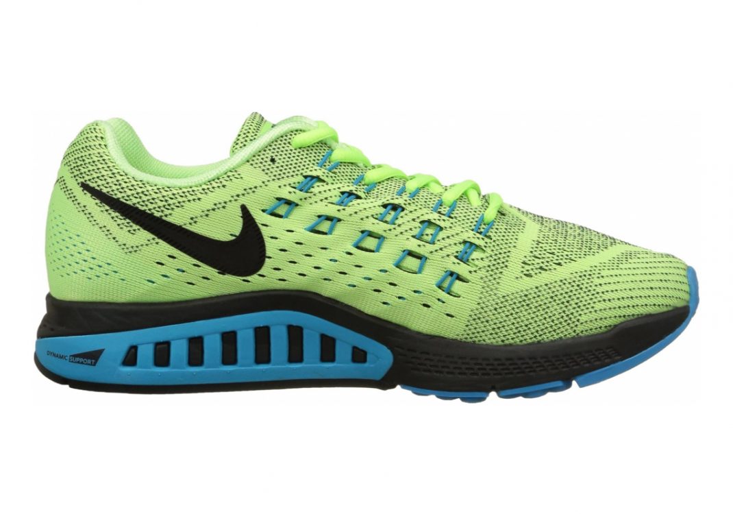 Nike zoom structure 18 green on sale