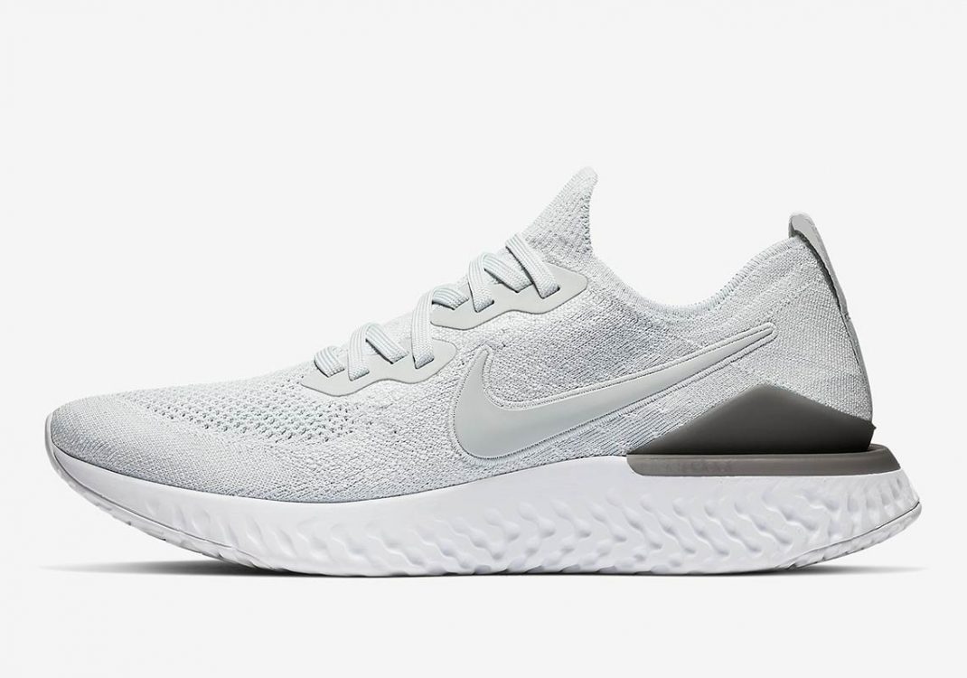 Nike Epic React Flyknit 2 Plum Pure Platinum/Pure Platinum-Wolf Grey-White