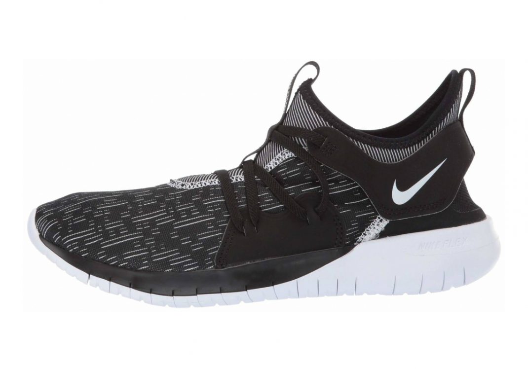 Nike flex contact women's shop running shoes black and white