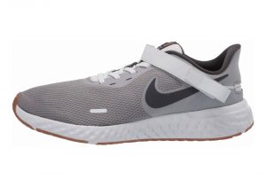 Nike Revolution 5 FlyEase - Grigio Smoke Grey Dk Smoke Grey Photon Dust Mtlc Copper Gum Med Brown (CJ9885002)