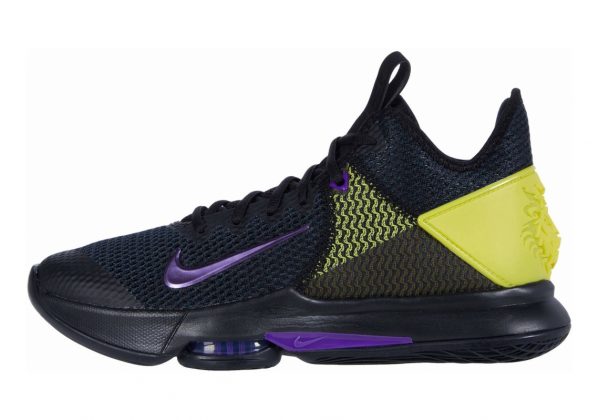 Nike LeBron Witness 4 - Black Voltage Purple Opti Yellow White (BV7427004)