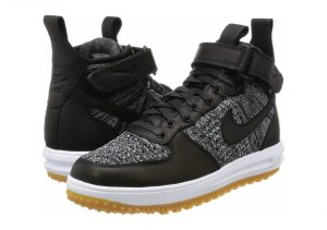 Nike Lunar Force 1 Flyknit Workboot - Black/White-wolf Grey (855984001)
