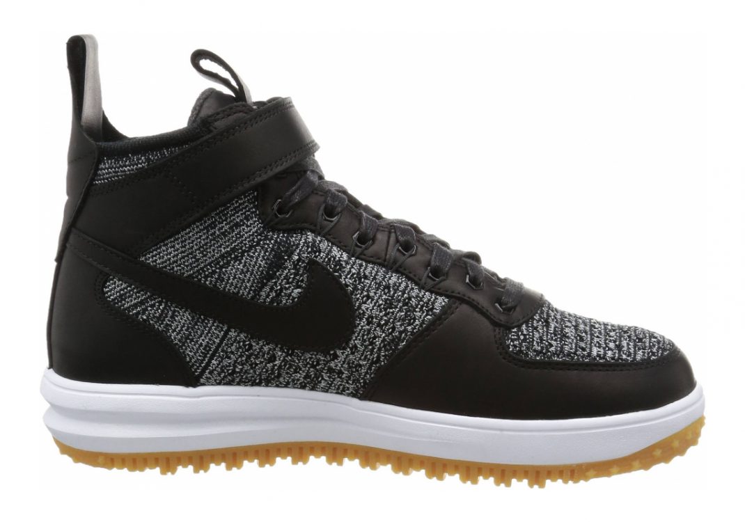 Nike Lunar Force 1 Flyknit Workboot - Black/White-wolf Grey (855984001)