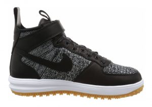 Nike Lunar Force 1 Flyknit Workboot - Black/White-wolf Grey (855984001)