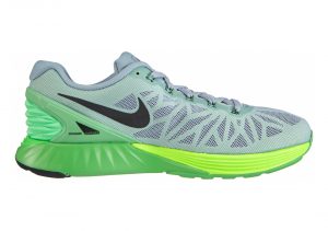 Nike LunarGlide 6 - Dove Grey Blk Psn Grn Flsh Lm (654433011)