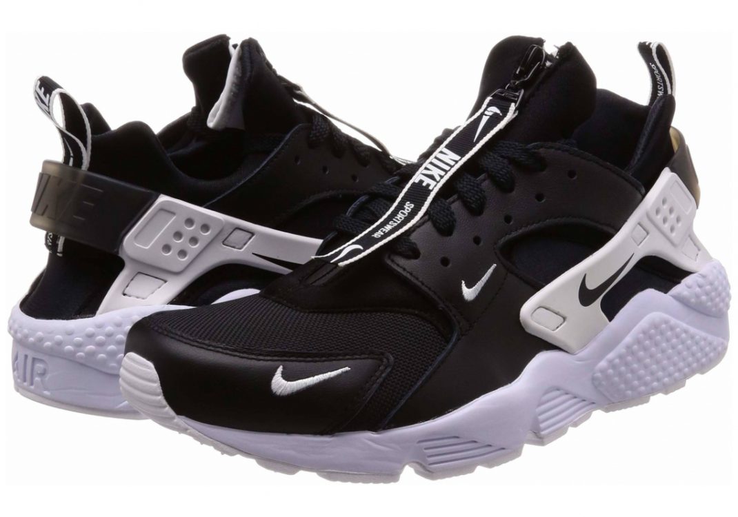 Nike Air Huarache Run Premium Zip - Black / White (BQ6164001)