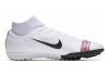 Nike CR7 SuperflyX 6 Academy Turf - White/Black/Pure Platinum (AJ3568109)