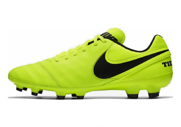 Nike Tiempo Genio II Leather Firm Ground - Green Volt Black Volt (819213707)