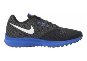 Nike Air Zoom Winflo 4 - Black Black Mtlc Silver Cool Grey Racer Blue (898466009)
