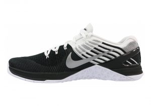 Nike Metcon DSX Flyknit - Black/White-Metallic Silver (852930005)