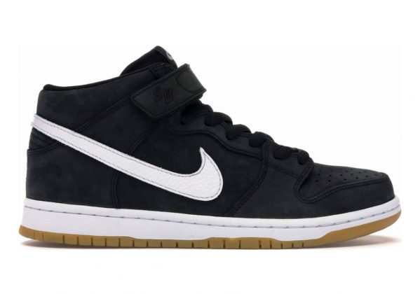 Nike SB Dunk Mid - Black/White-black-gum Light Brown (CD6754001)