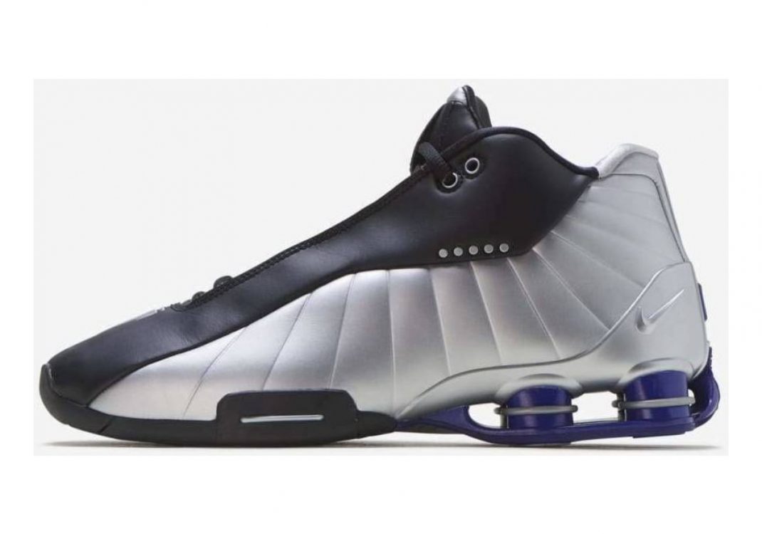 nike shox bb4 black silver lapis