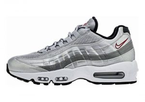 Nike Air Max 95 QS - metallic silver varsity red 002 (814914002)