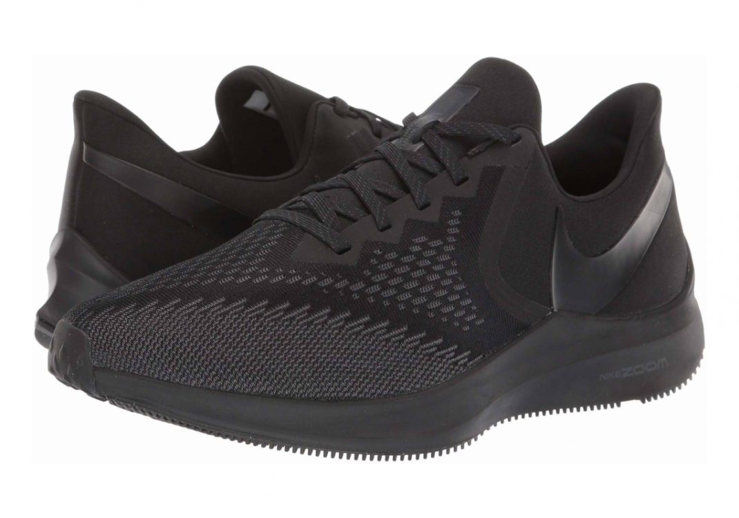 Nike Air Zoom Winflo 6 - Black Black Black Anthracite 004 (AQ7497004)