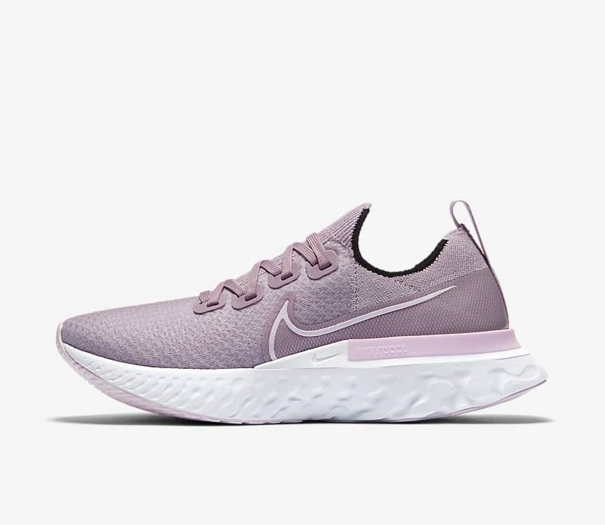 Nike React Infinity Run Flyknit Plum Mist/White/Pink Foam