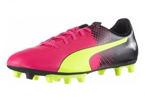 Puma EvoSpeed 5.5 Tricks Firm Ground - Pink Pink Glo Safety Yellow Black (10359601)