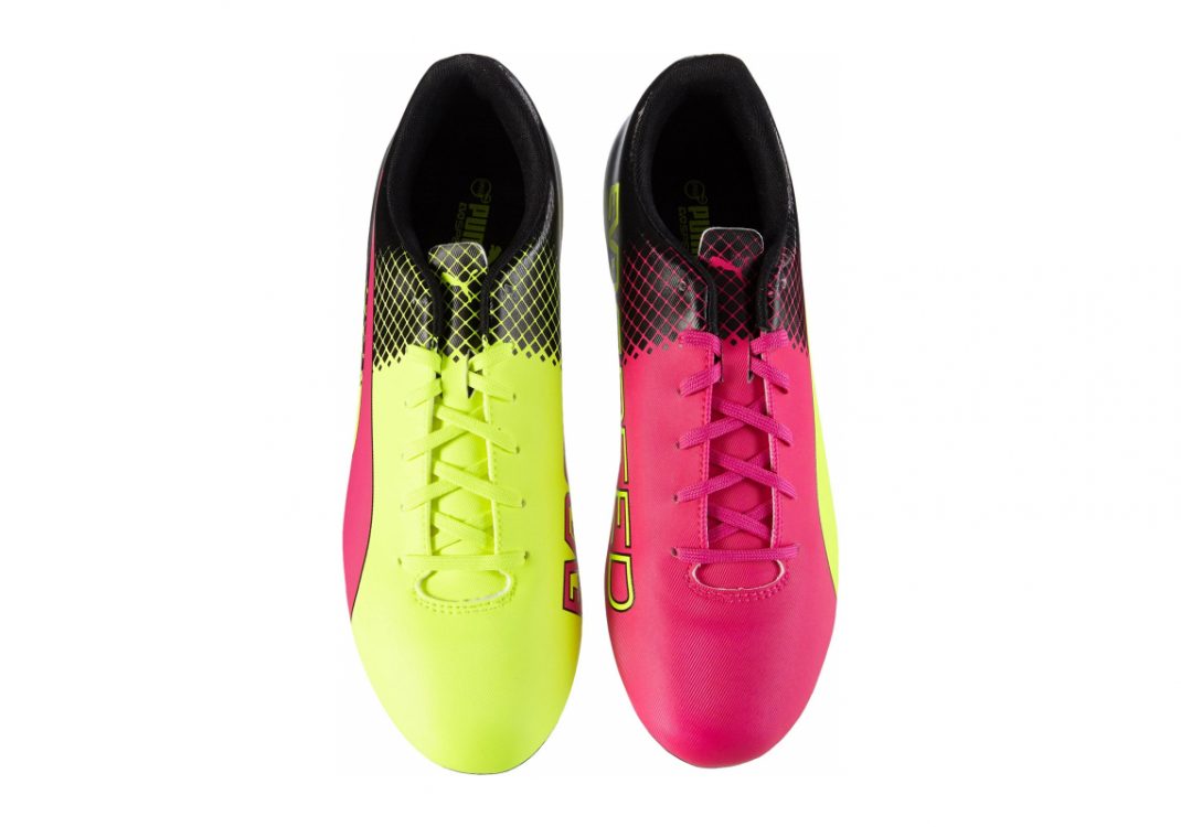 Puma EvoSpeed 5.5 Tricks Firm Ground - Pink Pink Glo Safety Yellow Black (10359601)