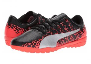 Puma EvoPower Vigor 4 Graphic Turf - Puma Black Silver Fiery Coral (10445801)