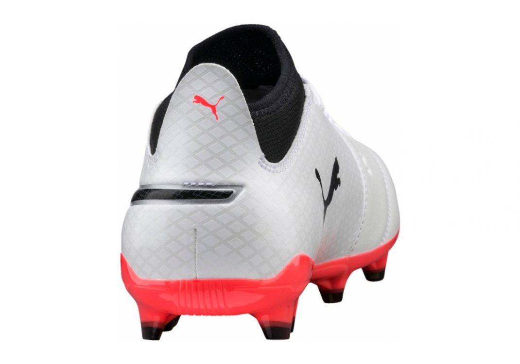 Puma One 17.3 Firm Ground - Puma White Puma Black Fiery Coral (10407401)