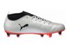 Puma One 17.4 Firm Ground - Weiß White Black Fiery Coral (10407501)