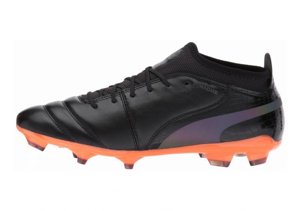 Puma One Lux 2 Firm Ground - Puma Black Puma Black Shocking Orange (10406401)