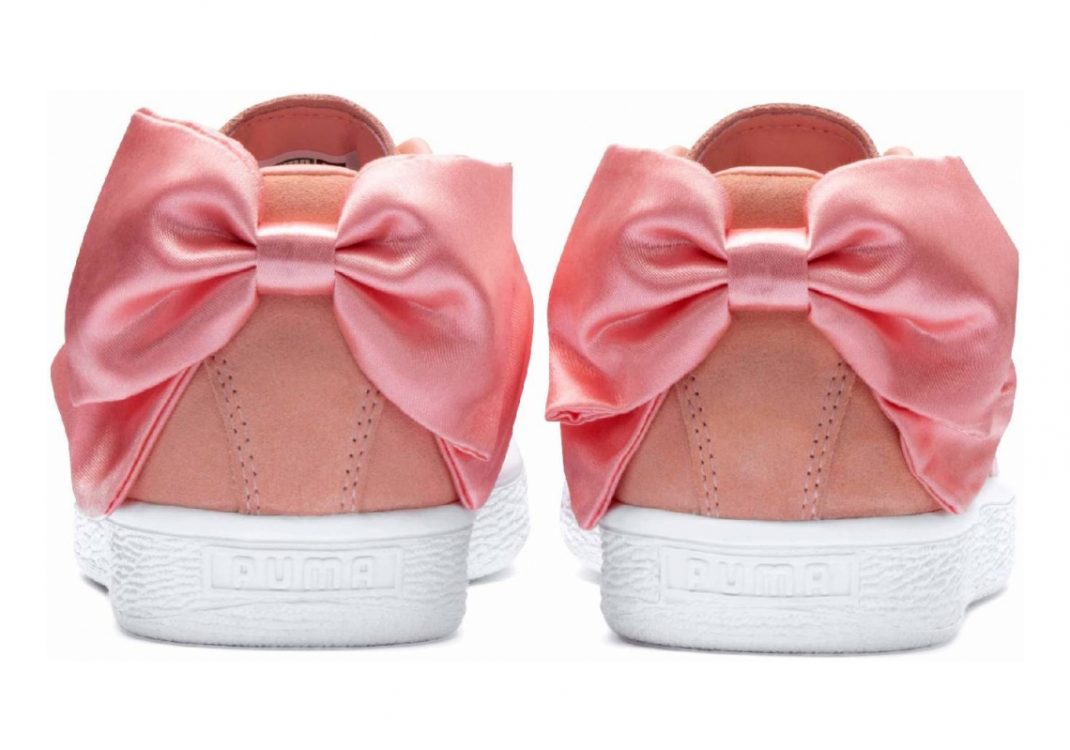 Puma Suede Bow - Rose Peach Bud Puma White (36731714)