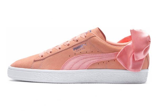 Puma Suede Bow - Rose Peach Bud Puma White (36731714)