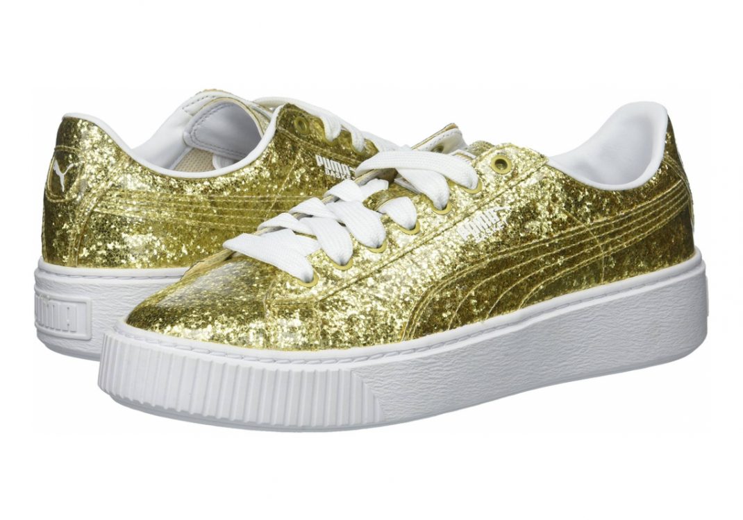 Puma Basket Platform Glitter - Gold (36409302)
