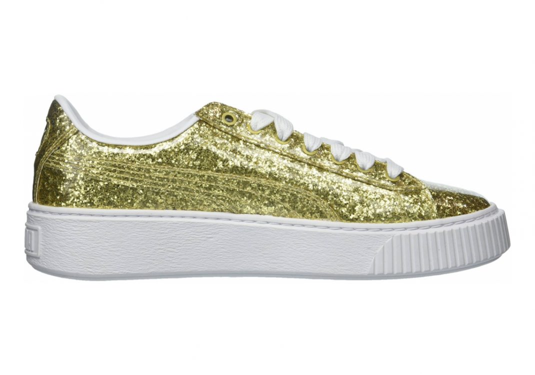Puma Basket Platform Glitter - Gold (36409302)