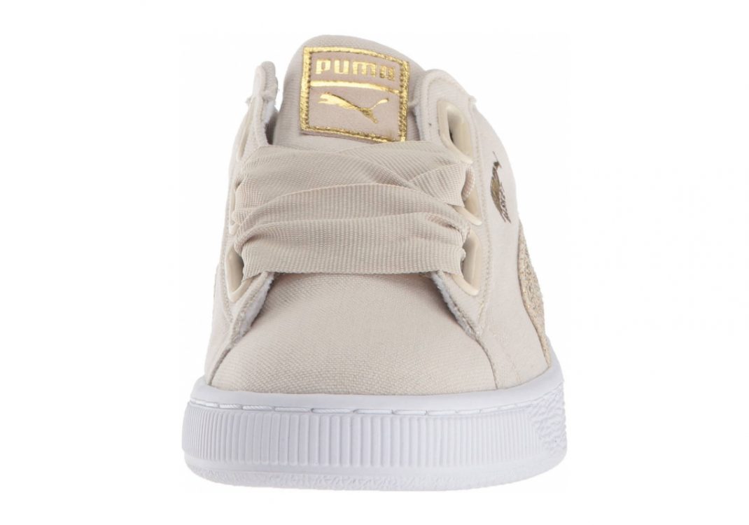 Puma Basket Heart Canvas - Beige (36649501)
