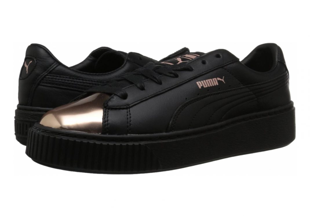 Puma Basket Platform Metallic - Puma Black Rose Gold (36616902)