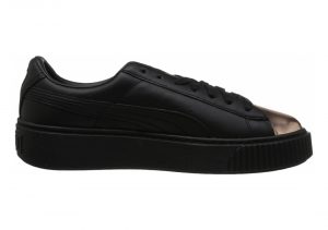 Puma Basket Platform Metallic - Puma Black Rose Gold (36616902)