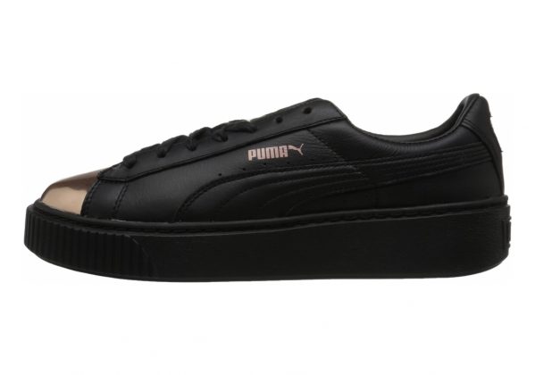 Puma Basket Platform Metallic - Puma Black Rose Gold (36616902)