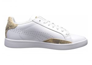 Puma Match Lo Patent Snake - Puma White/Gold (36304701)