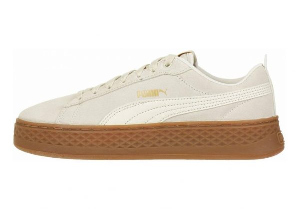 Puma Smash Platform Leather - Puma White / Puma White (36648702)