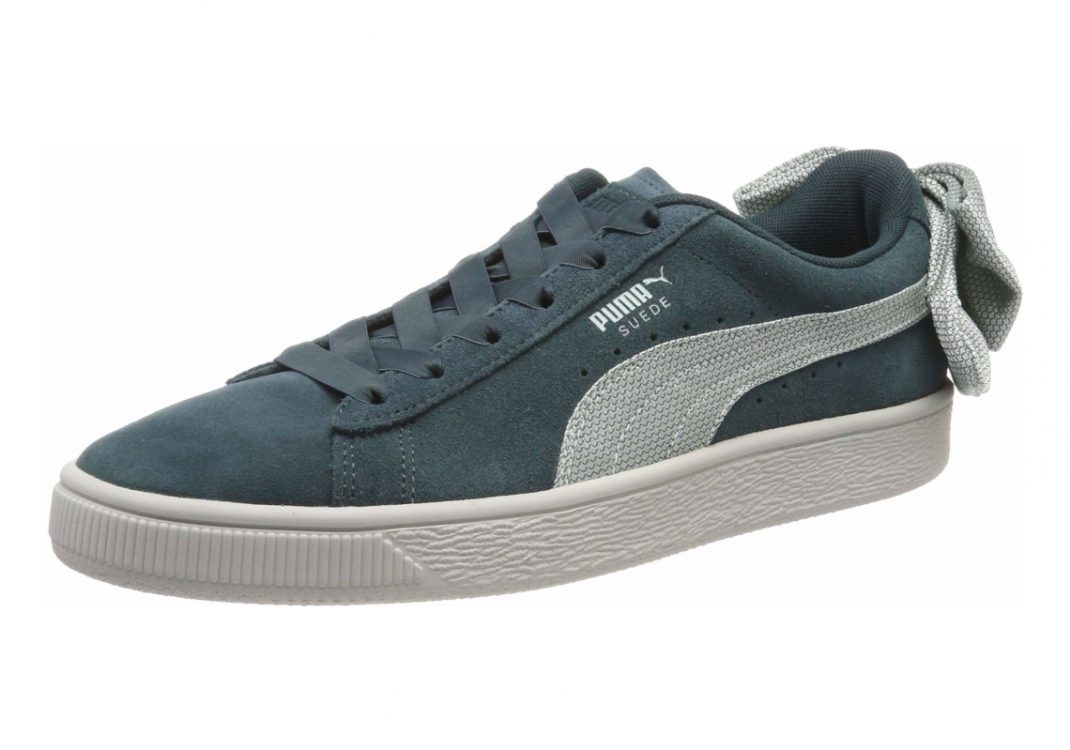 Puma Suede Bow Hexamesh - Green Ponderosa Pine Fair Aqua (36915101)