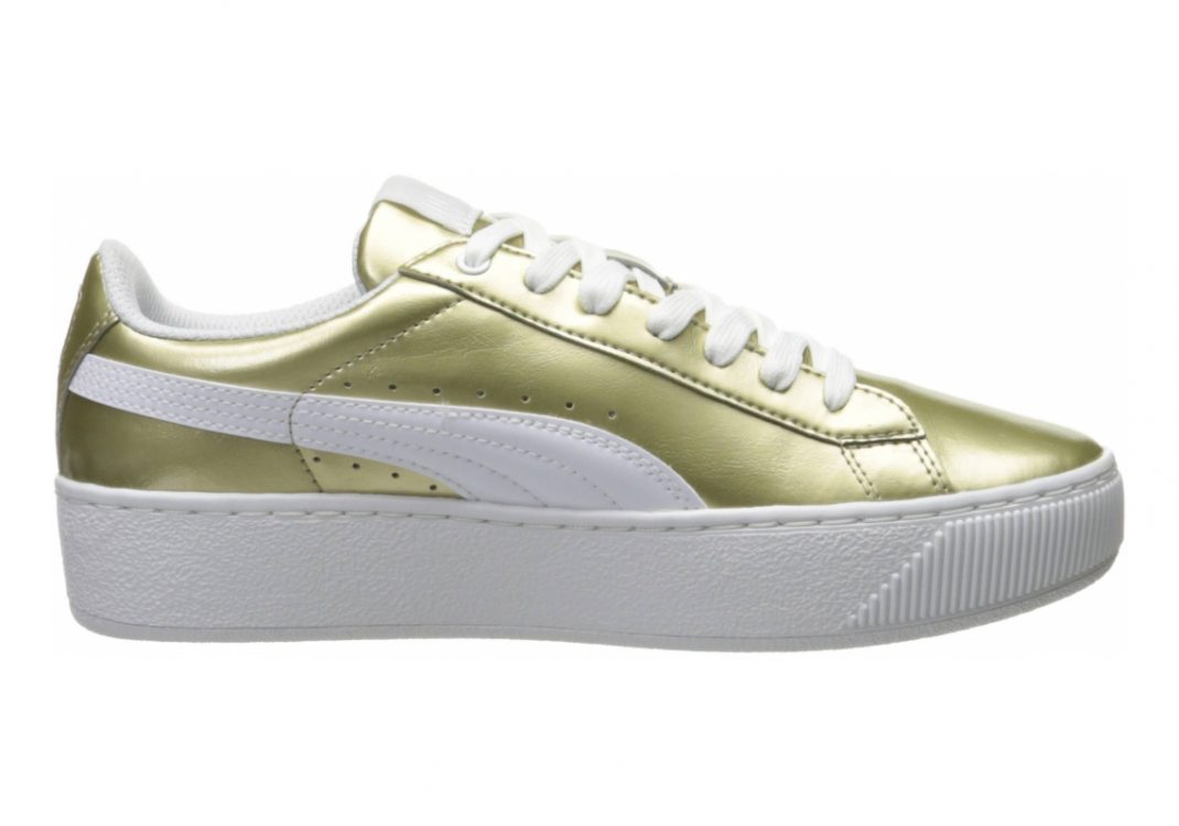 Puma Vikky Platform Metallic - Beige Metallic Gold Puma White 01 (36360901)
