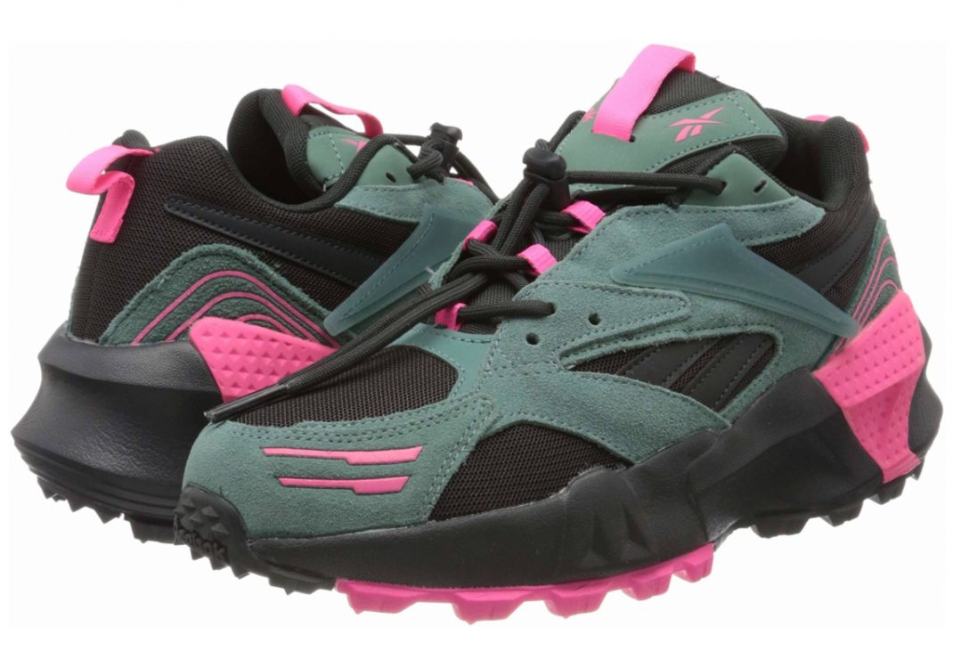 Reebok Aztrek Double Mix Trail - Green Slate True Grey 8 Solar Pink (EF9144)