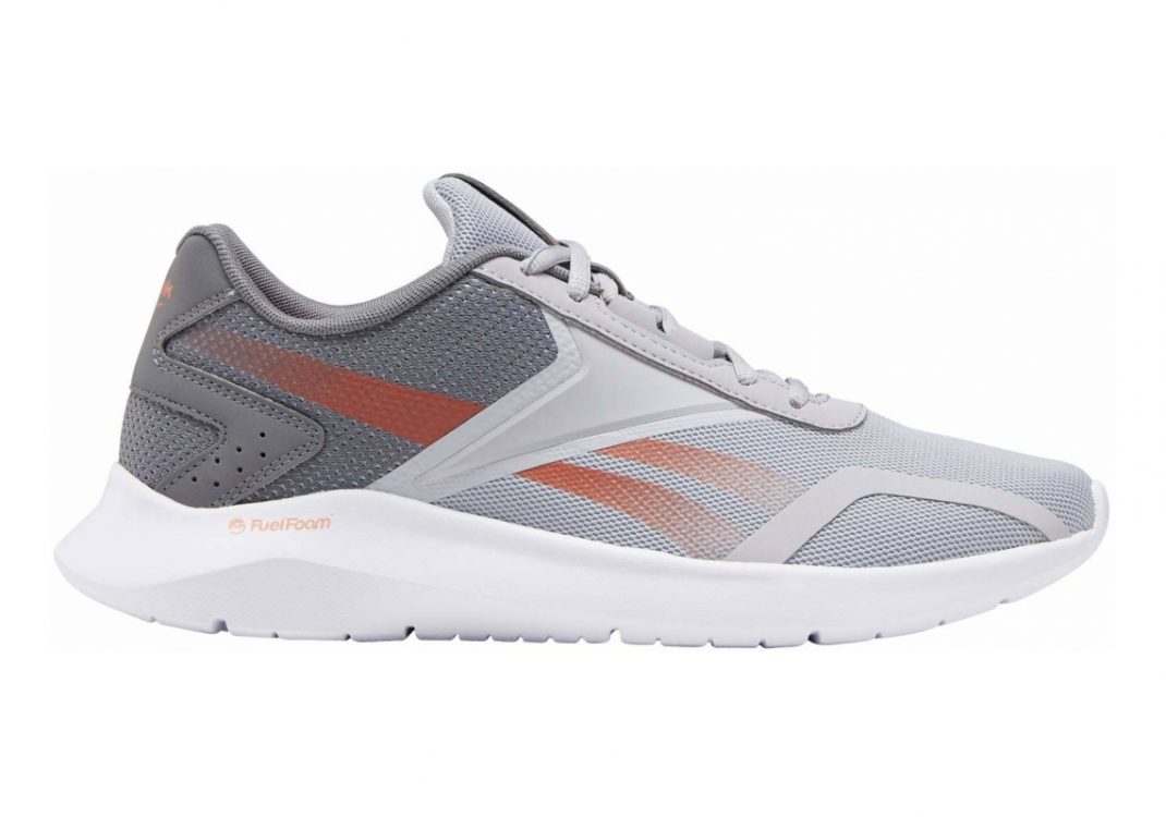 Reebok EnergyLux 2 - Gris Clair Gris Argent Orange Vif (FV5106)