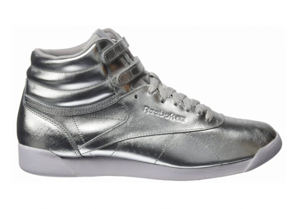 Reebok Freestyle Hi Metallic - Silver (BS9944)