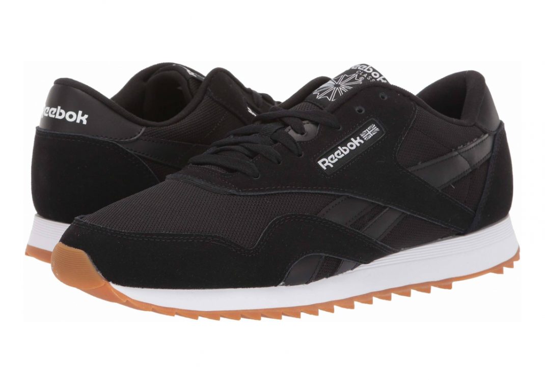 Reebok Classic Nylon Ripple - Noir Blanc Gris Gomme (DV6762)