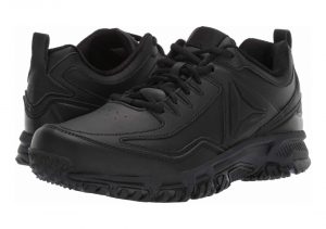 Reebok Ridgerider Leather - Black Black Black Wide E (CN0957)
