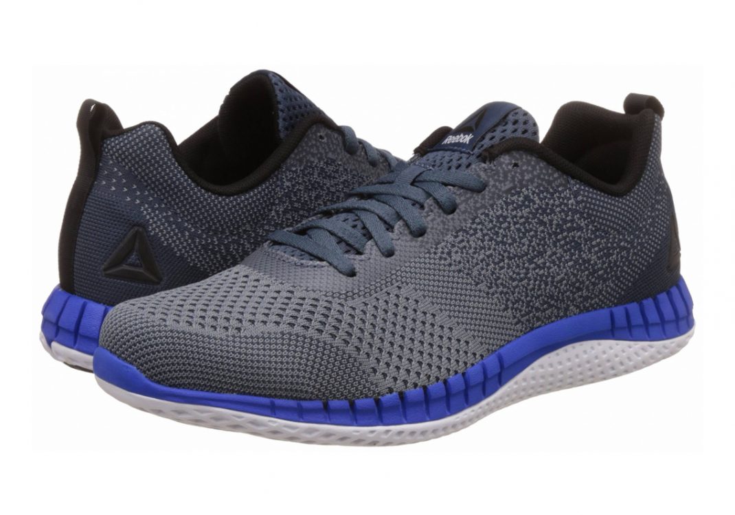 Reebok Print Run Prime Ultraknit - Grau Asteroid Dust Smoky Indigo White Black Vital Blue (BS6976)