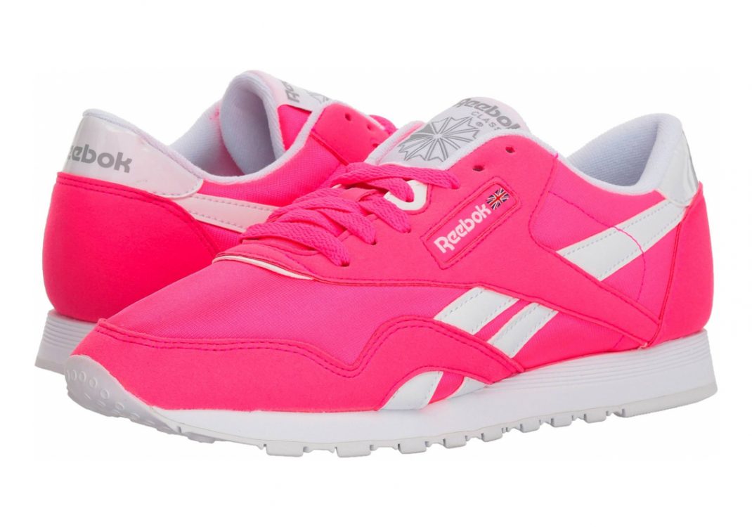 Reebok Classic Nylon Brights - Acid Pink/White/Stark Grey (BS9386)