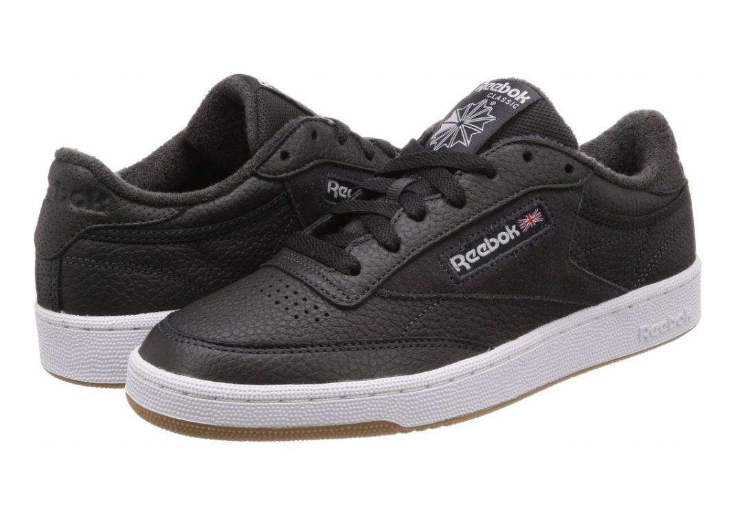 Reebok Club C 85 ESTL - Black Coal White Washed Blue Gum 000 (CM8795)