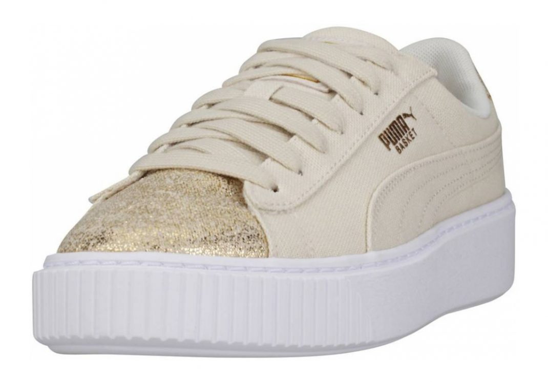 Puma Basket Platform Canvas - Beige (36649401)