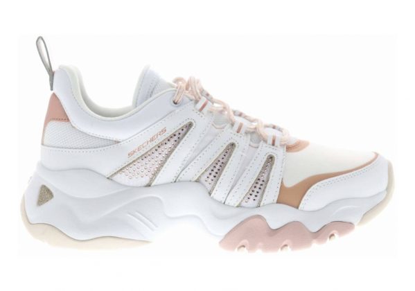 Skechers D'Lites 3.0 - Intense Force - White/Rose Gold (WTRG)