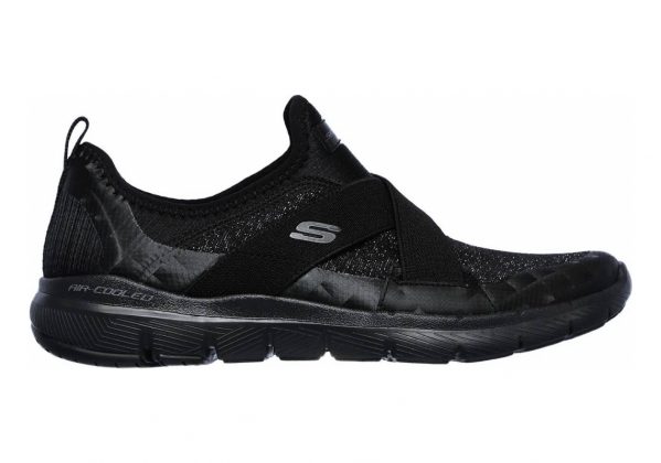 Skechers Flex Appeal 3.0 - Finest Hour - Black Black Bbk (007)