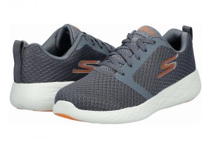 Skechers GOrun 600 - Grey Charcoal Textile Orange Trim Ccor (213)