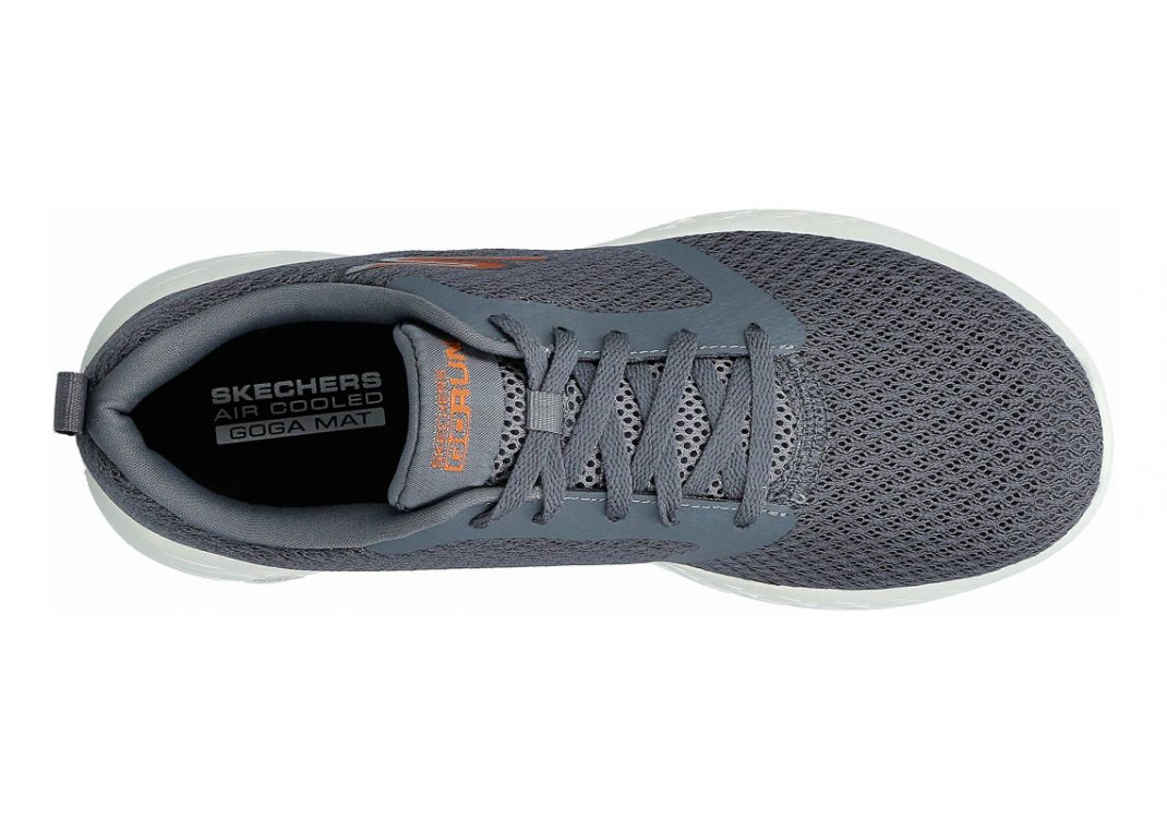 Skechers GOrun 600 - Grey Charcoal Textile Orange Trim Ccor (213)
